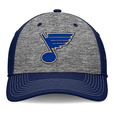 Men's Fanatics Gray/Navy St. Louis Blues Fundamental Top Shelf 2-Tone Flex Hat