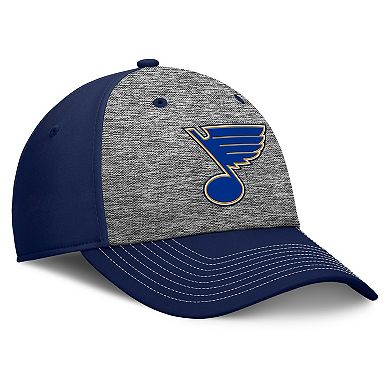 Men's Fanatics Gray/Navy St. Louis Blues Fundamental Top Shelf 2-Tone Flex Hat