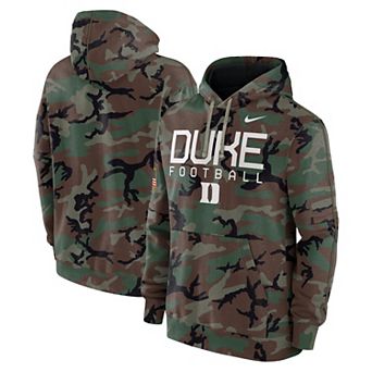 Men's Nike Camo Duke Blue Devils 2024 Military Appreciation Club Fleece Pullover Hoodie