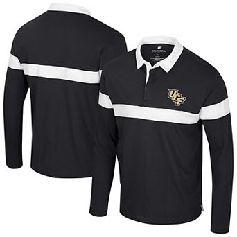 Men's Colosseum Black UCF Knights Too Cool For School Long Sleeve Polo