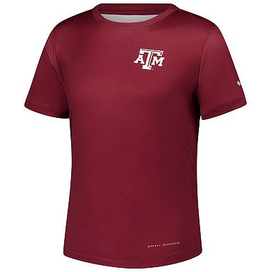 Youth Columbia Maroon Texas A&M Aggies Terminal Tackle Omni-Shade T-Shirt