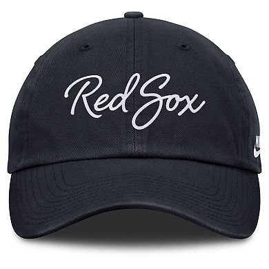 Women's Nike Navy Boston Red Sox Cooperstown Club Script Adjustable Hat
