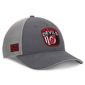 Men's Fanatics Gray New Jersey Devils Home Ice Trucker Adjustable Hat