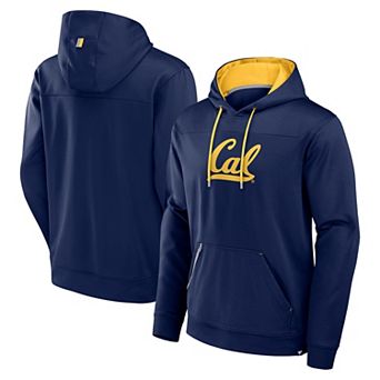Men's Fanatics Navy Cal Bears Defender Dot Faded Primary Pullover Hoodie