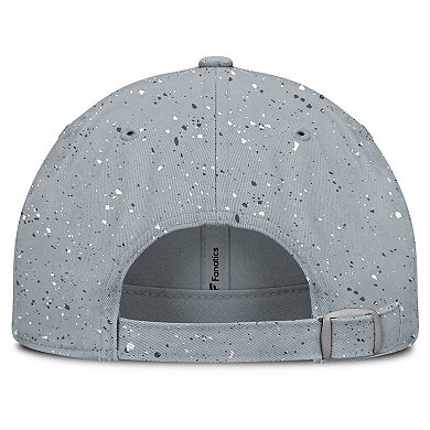 Women's Fanatics Gray Chicago Blackhawks Heritage Snow Day Speckle Adjustable Hat