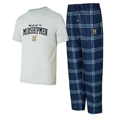 Men's Concepts Sport Navy Midshipmen T-Shirt & Pants Sleep Set