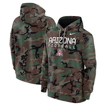 Men's Nike Camo Arizona Wildcats 2024 Military Appreciation Club Fleece Pullover Hoodie
