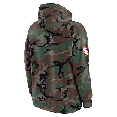 Men's Nike Camo Arizona Wildcats 2024 Military Appreciation Club Fleece Pullover Hoodie