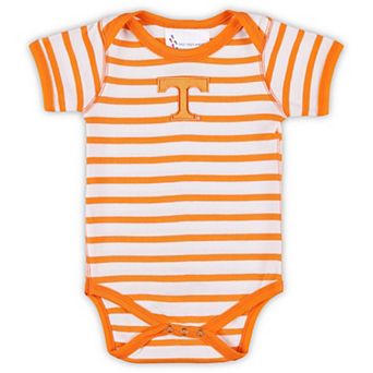 Infant Two Feet Ahead Tennessee Orange Tennessee Volunteers Stripe Shoulder Bodysuit