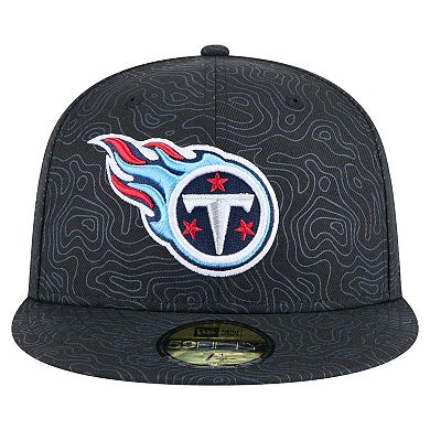 Men's New Era Black Tennessee Titans Geo 59FIFTY Fitted Hat