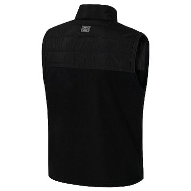 Men's Colosseum Black Washington State Cougars Block The Sun Full-Zip Vest