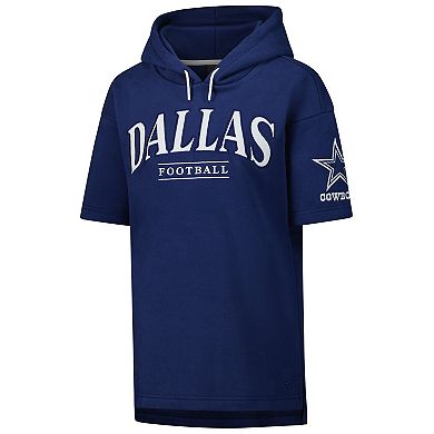 Unisex Fanatics Navy Dallas Cowboys Elements Ready Short Sleeve Pullover Hoodie