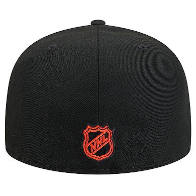 Men's New Era Black Philadelphia Flyers Core 59FIFTY Fitted Hat