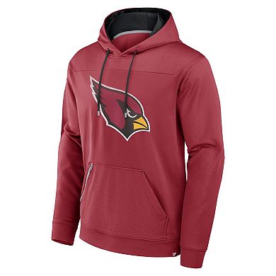 Men's Fanatics Cardinal Arizona Cardinals Defender Pullover Hoodie