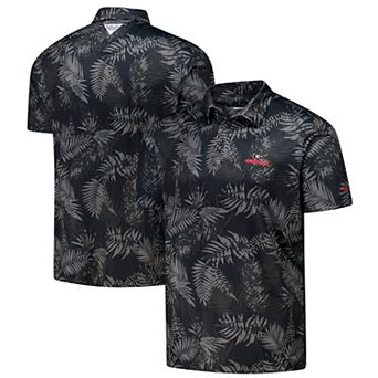 Men's Columbia Black Georgia Bulldogs PFG Super Terminal Tackle�� Omni-Shade�� Bangalows Polo