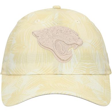 Women's New Era Cream Jacksonville Jaguars Frond 9TWENTY Adjustable Hat