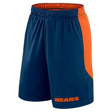 Men's Fanatics Navy/Orange Chicago Bears Launch Shorts