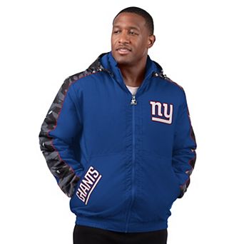 Men's Starter Royal New York Giants Thursday Night Gridiron Full-Zip Jacket