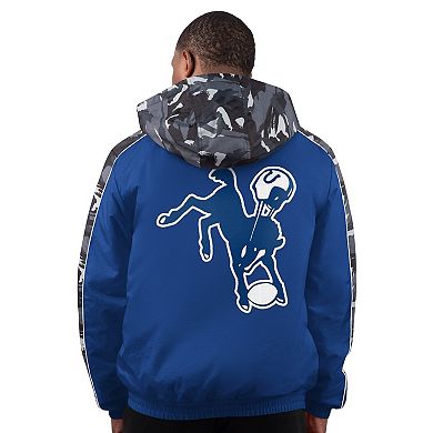 Men's Starter Royal Indianapolis Colts Thursday Night Gridiron Full-Zip Hoodie Jacket