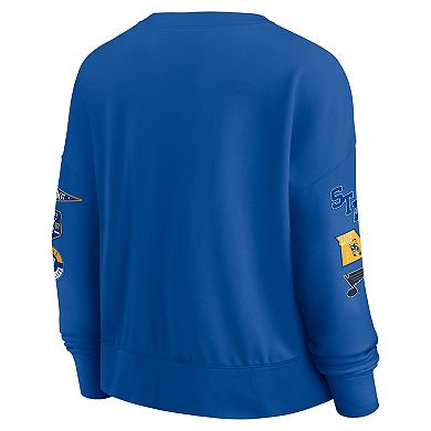 Women's Fanatics Blue St. Louis Blues Go Team Pullover Sweatshirt