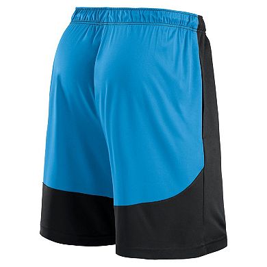 Men's Fanatics Black/Blue Carolina Panthers Launch Shorts