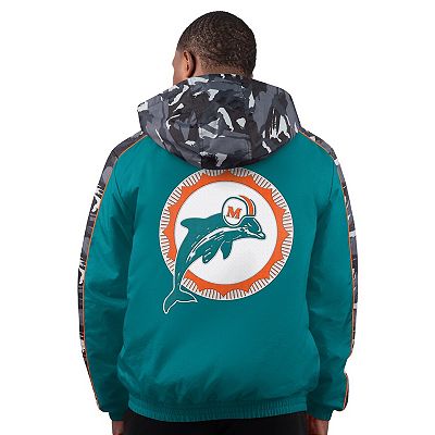 Men's Starter Aqua Miami Dolphins Thursday Night Gridiron Full-Zip