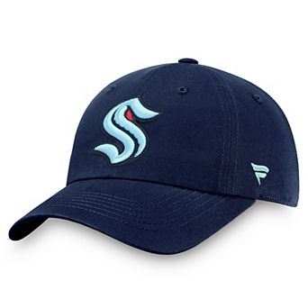 Men's Fanatics Deep Sea Blue Seattle Kraken Core Primary Logo Adjustable Hat