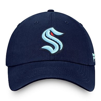 Men's Fanatics Deep Sea Blue Seattle Kraken Core Primary Logo Adjustable Hat