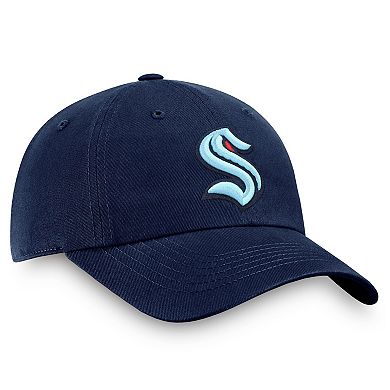 Men's Fanatics Deep Sea Blue Seattle Kraken Core Primary Logo Adjustable Hat
