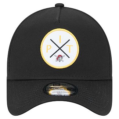 Men's New Era Black Pittsburgh Pirates 9FORTY A-Frame Adjustable Hat