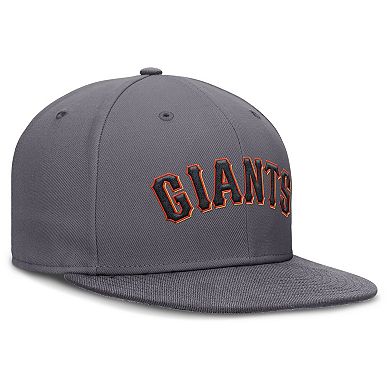 Men's Nike Gray San Francisco Giants Performance True Fitted Hat