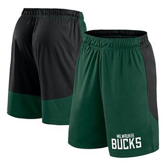 Men's Logo Athletic Hunter Green Milwaukee Bucks Launch Performance Shorts