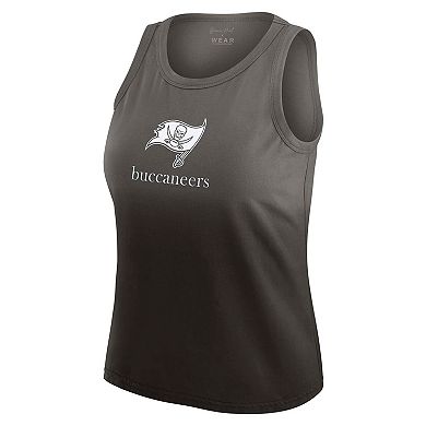 Women's WEAR by Erin Andrews x Gracie Hunt Pewter Tampa Bay Buccaneers Ombre Tank Top