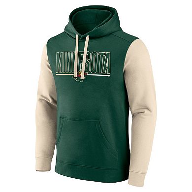 Men's Green Minnesota Wild Deliver Fleece Pullover Hoodie