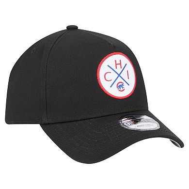 Men's New Era Black Chicago Cubs 9FORTY A-Frame Adjustable Hat