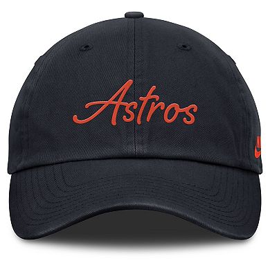 Women's Nike Navy Houston Astros Cooperstown Club Script Adjustable Hat