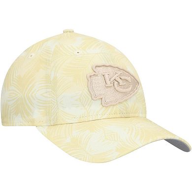 Women's New Era Cream Kansas City Chiefs Frond 9TWENTY Adjustable Hat