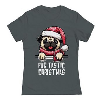 Junior's One Pugtastic Christmas Graphic Tee