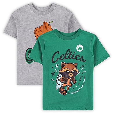 Preschool Boston Celtics Two-Piece Guardians Of The Galaxy T-Shirt Set