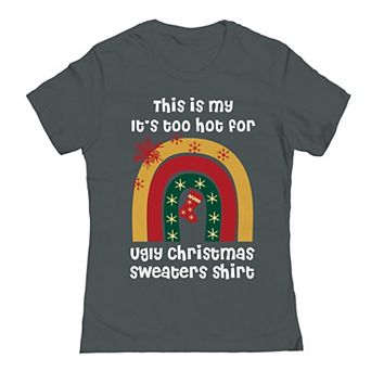 Junior's Ugly Christmas Sweater Graphic Tee