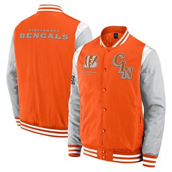 Unisex Fanatics Orange Cincinnati Bengals Elements Elite Full-Snap Jacket