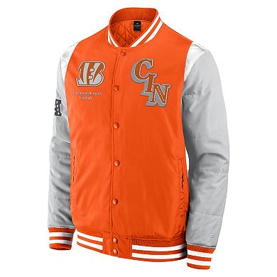 Unisex Fanatics Orange Cincinnati Bengals Elements Elite Full-Snap Jacket