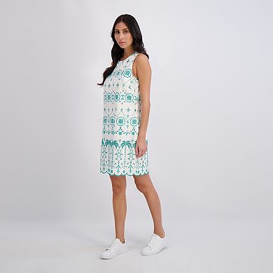 Women's London Times Embroidered Shift Dress