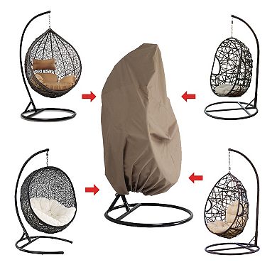 LeisureMod Hanging Single Egg Swing Chair Cover