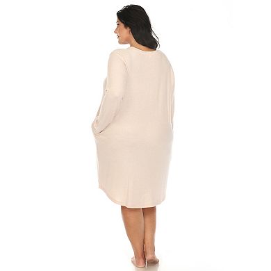 Plus Size Long Sleeve Sleep Shirt