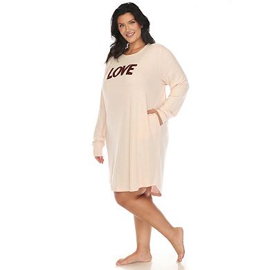 Plus Size Long Sleeve Sleep Shirt
