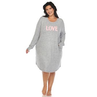 Plus Size Long Sleeve Sleep Shirt