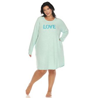 Plus Size Long Sleeve Sleep Shirt