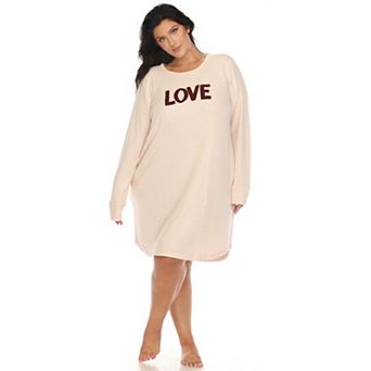 Plus Size Long Sleeve Sleep Shirt