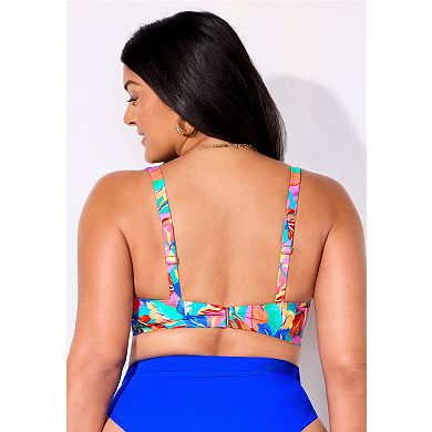 Swimsuits for All Women's Plus Size Leader Bra Sized Underwire Bikini Top